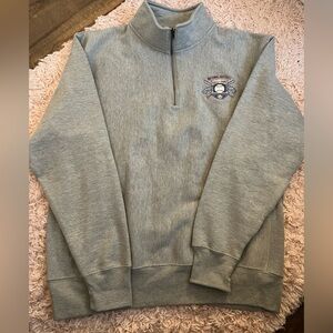 NWT Champion National Baseball Hall of fame 1/4 zip grey sweatshirt size XL